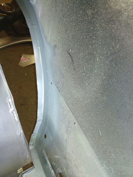 Seitenteil reparieren - kompletten Radlauf innen und außen instandsetzen und lackieren